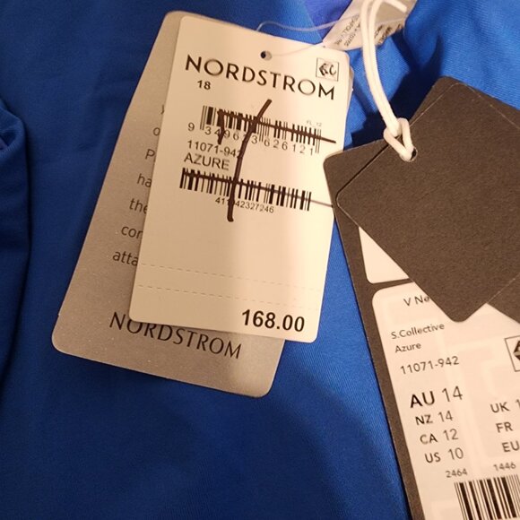 Seafolly Collective V Neck One Piece Blue Size 10 - Picture 7 of 12